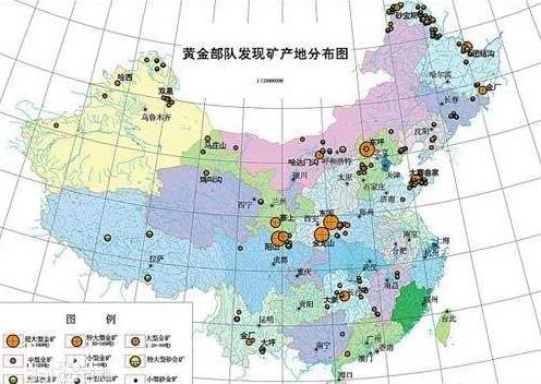 黑龙江地区砂金矿的分布